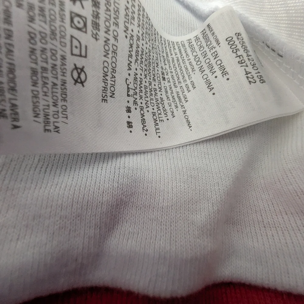 Converse All Star Beanie Hat White Red Knit Logo Patch Unisex 6 Months Casual St